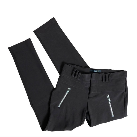ABS Brown Zipper Leggings 8 - Picture 3 of 4
